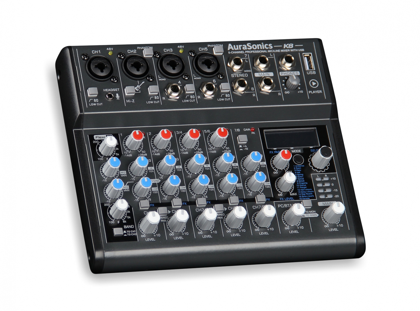 AuraSonics K8 компактный микшерный пульт в Нязепетровске