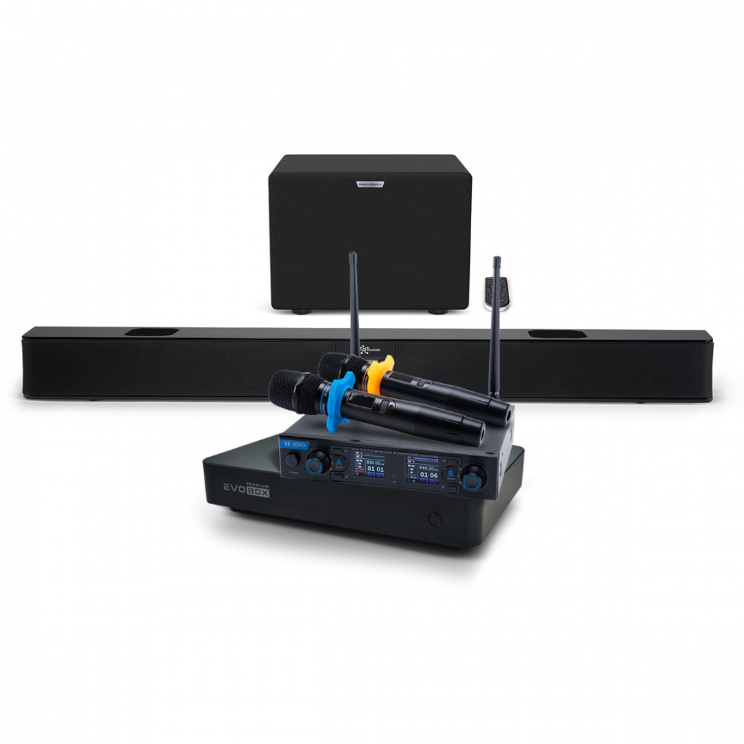 Hi-End караоке-система EVOBOX Premium + EvoSoundBar (саундбар с караоке) в Нязепетровске