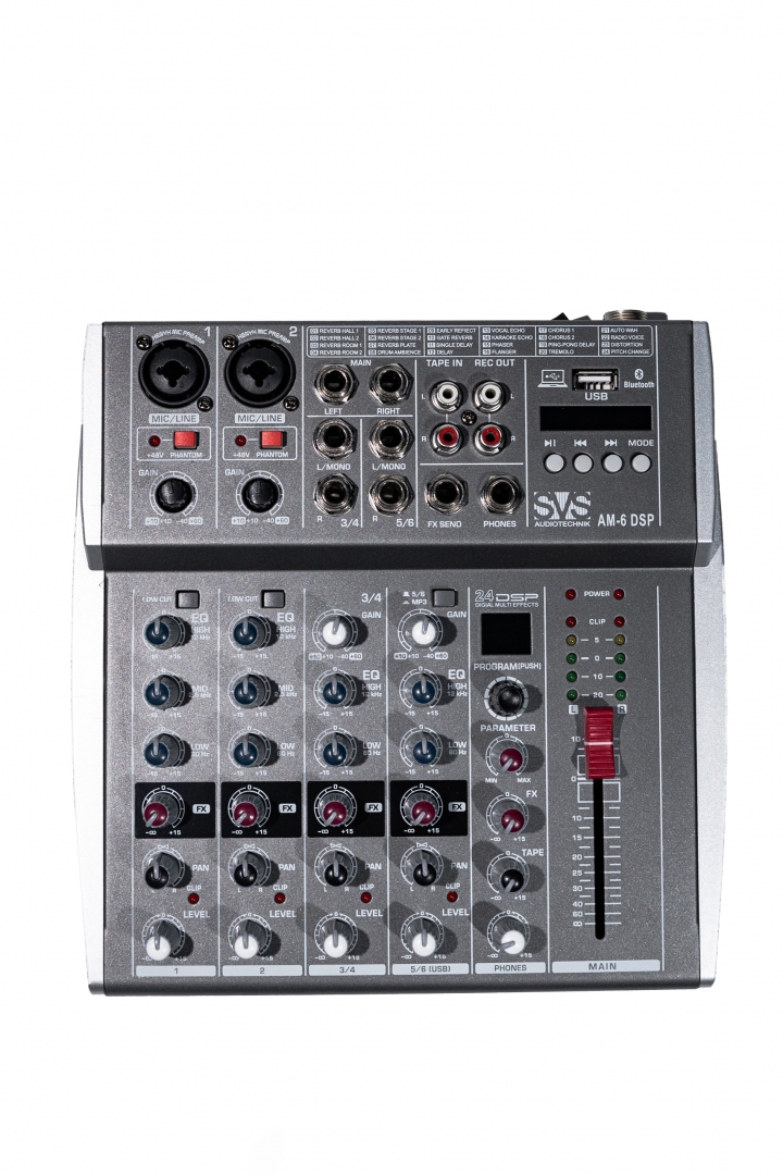 SVS Audiotechnik mixers AM-6 DSP Микшерный пульт аналоговый, 6-канальный SVS Audiotechnik mixers в Нязепетровске