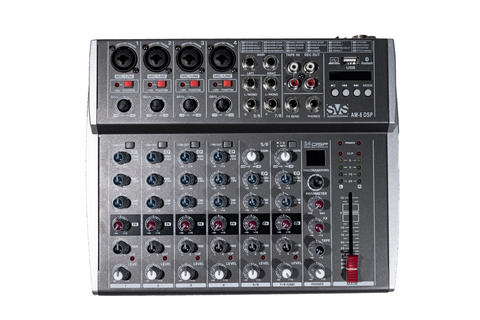 SVS Audiotechnik mixers AM-8 DSP Микшерный пульт аналоговый, 8-канальный в Нязепетровске