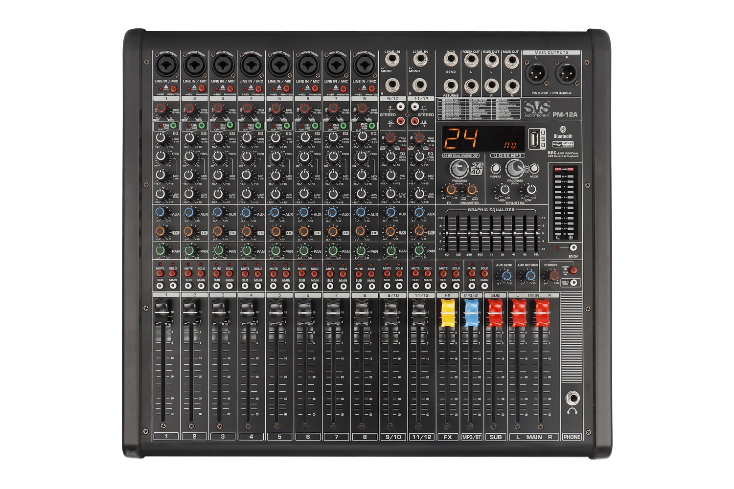 SVS Audiotechnik mixers PM-12A Активный аналоговый микшерный пульт, 12-канальный в Нязепетровске